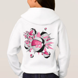 roze zwarte basketballen sterren meisjes sport