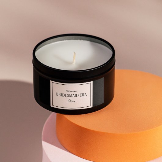 Roze & Zwarte Bruidsmeisje Era Label Sticker