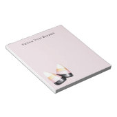 Roze Zwarte Candy Corn Notitieblok (Schuin)