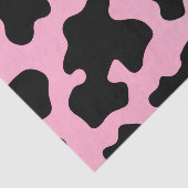 Roze & Zwarte Cowgirl Laatste Rodeo Bachelorette Tissuepapier (Detail)