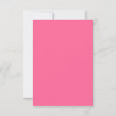 ROZE & ZWARTE DAMAST Uitnodiging (Achterkant)
