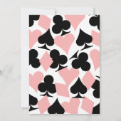 Roze & Zwarte Destiny Las Vegas Uitnodiging (Achterkant)