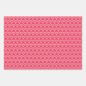 Roze zwarte diamanten hartsterren Naam toevoegen Inpakpapier Vel (Voorkant 2)