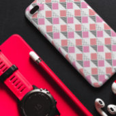 roze & zwarte driehoekpatroon esthetisch Case-Mate iPhone case