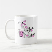 Roze/zwarte druppels koffiemok (Links)