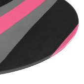 Roze, zwarte en grijze was snijplank (Hoek)