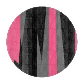 Roze, zwarte en grijze was snijplank (Voorkant)