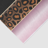 Roze, zwarte en jaguar afdrukken tissuepapier (Detail)