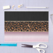 Roze, zwarte en jaguar afdrukken tissuepapier (Craft)