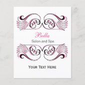 Roze, zwarte en witte grafische brochures (Voorkant)