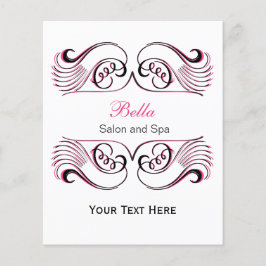 Roze, zwarte en witte grafische brochures