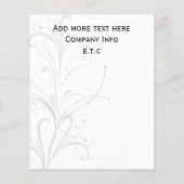 roze, zwarte en witte grafische brochures (Achterkant)