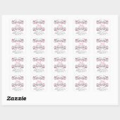 roze zwarte en witte grafische stickers (Vel)