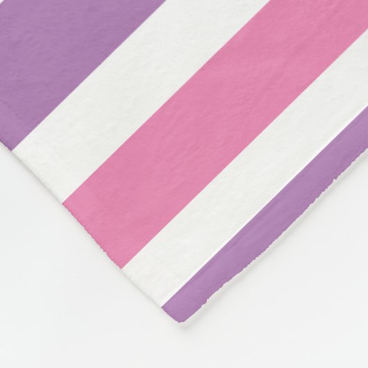 Roze, zwarte en witte striped boho Love Arrow Fleece Deken (Hoek)