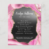 Roze zwarte Folie brochure voor Agate Black (Voorkant)