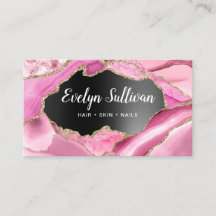 Roze zwarte Folie visitekaartje roze roze getijden