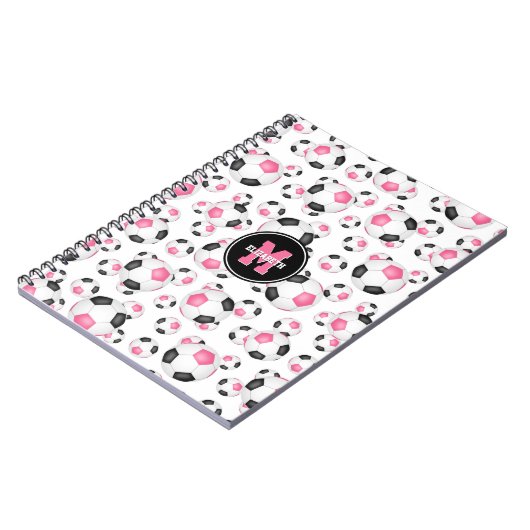 roze zwarte gaffonsport notitieboek (Linkerzijde)