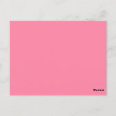 Roze/zwarte gitaarharttabel Briefkaart (Achterkant)
