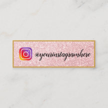 Roze zwarte Glitter Gold Sociale Media