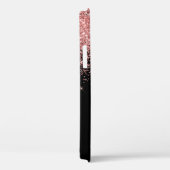 Roze zwarte glitterscriptnaam Case-Mate iPhone case (Achterkant / Rechts)