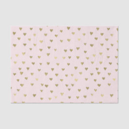 Roze zwarte gouden harten tissuepapier