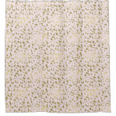 Roze, zwarte gouden proefafdrukken douchegordijn (Voorkant)