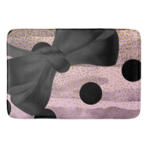 Roze & Zwarte Gouden Stippen Chic Strik Trend Glam