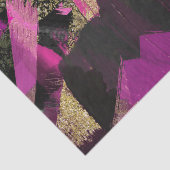 Roze zwarte goudglitter moderne borstelglam tissuepapier (Detail)
