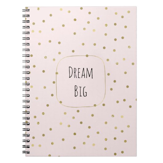 Roze zwarte goudsparkle Confetti Inspirerend Notitieboek (Voorkant)