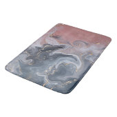 Roze zwarte grijze decoratieve Waterverf marmer Badmat (Gekanteld)