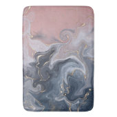 Roze zwarte grijze decoratieve Waterverf marmer Badmat (Voorkant Verticaal)