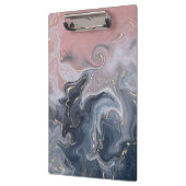 Roze zwarte grijze decoratieve Waterverf marmer Klembord (Links)