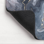 Roze zwarte grijze decoratieve Waterverf marmer Muismat (Hoek)