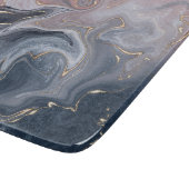 Roze zwarte grijze decoratieve Waterverf marmer Snijplank (Hoek)