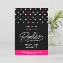 Roze Zwarte Haar Laatste Rodeo Bachelorette-feest