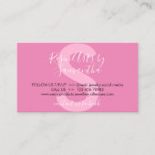 Roze zwarte hars Voorschriften voor de zorg Visitekaartje (Voorkant)