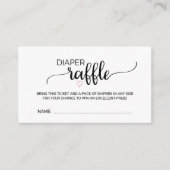 Roze zwarte hartkalligrafie luidere ritssluiting informatiekaartje (Voorkant)