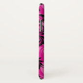 Roze, zwarte Hoesje-Mate Barely Daar iPhone X Hoes (Achterkant / rechts)