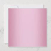 Roze Zwarte Hoge Hakken Sweet 16 Party Kaart (Achterkant)