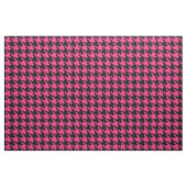 Roze Zwarte Houndstooth Check Stof (Fat Quarter)