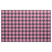 Roze-Zwarte Houndstooth Stof (Yard (91,4 cm))