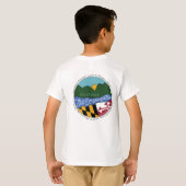 Roze zwarte inkt, stijl 2 t-shirt (Achterkant volledig)