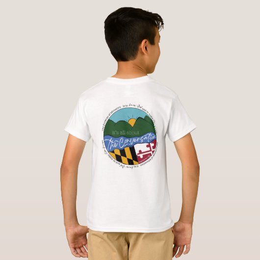 Roze zwarte inkt, stijl 2 t-shirt (Achterkant volledig)