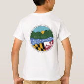 Roze zwarte inkt, stijl 2 t-shirt (Achterkant)