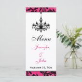 Roze zwarte Kaart Wit-luidsprekermenu (Staand voorkant)