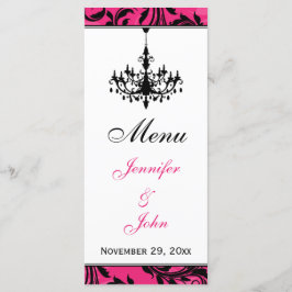 Roze zwarte Kaart Wit-luidsprekermenu