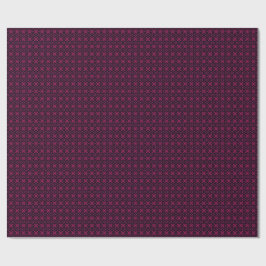 Roze & Zwarte Kaleidoscoop Fractal Patroon Inpakpa Cadeaupapier