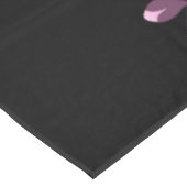 Roze zwarte kers bloesem en goudstrips tafelkleed (Gekanteld)