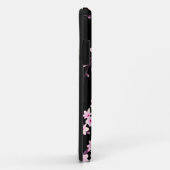Roze Zwarte Kersenbloesem Monogram Case-Mate iPhone Case (Achterkant/rechts)