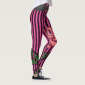 roze zwarte lange leggings (Rechts)
